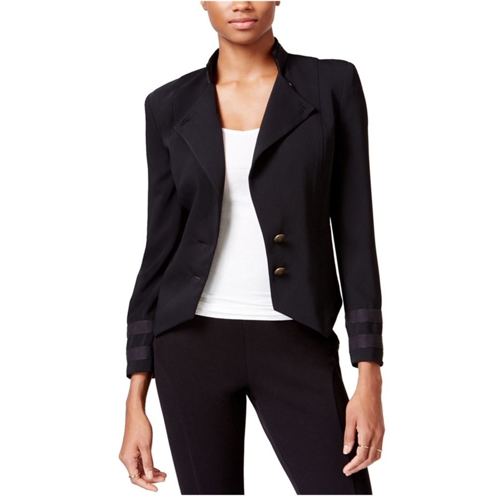 Rachel Rachel Roy Womens Angled Military Blazer Jacket